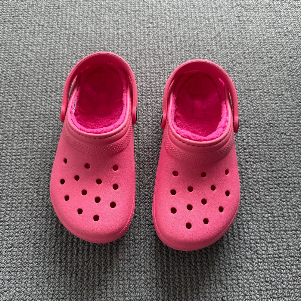 CROCS Hot Pink Sherpa Lined. Cozy!!